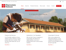 Tablet Screenshot of dhanwantary.com